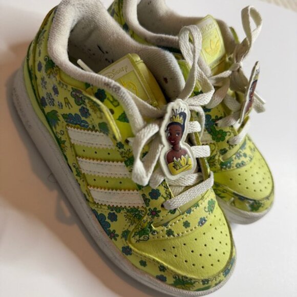 Adidas x Disney Princess Tiana Forum Low Sneakers | Kids 12 | Limited Edition - Picture 3 of 8
